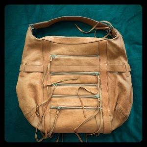 Botkier Leather Brown Boho Hobo Satchel Handbag